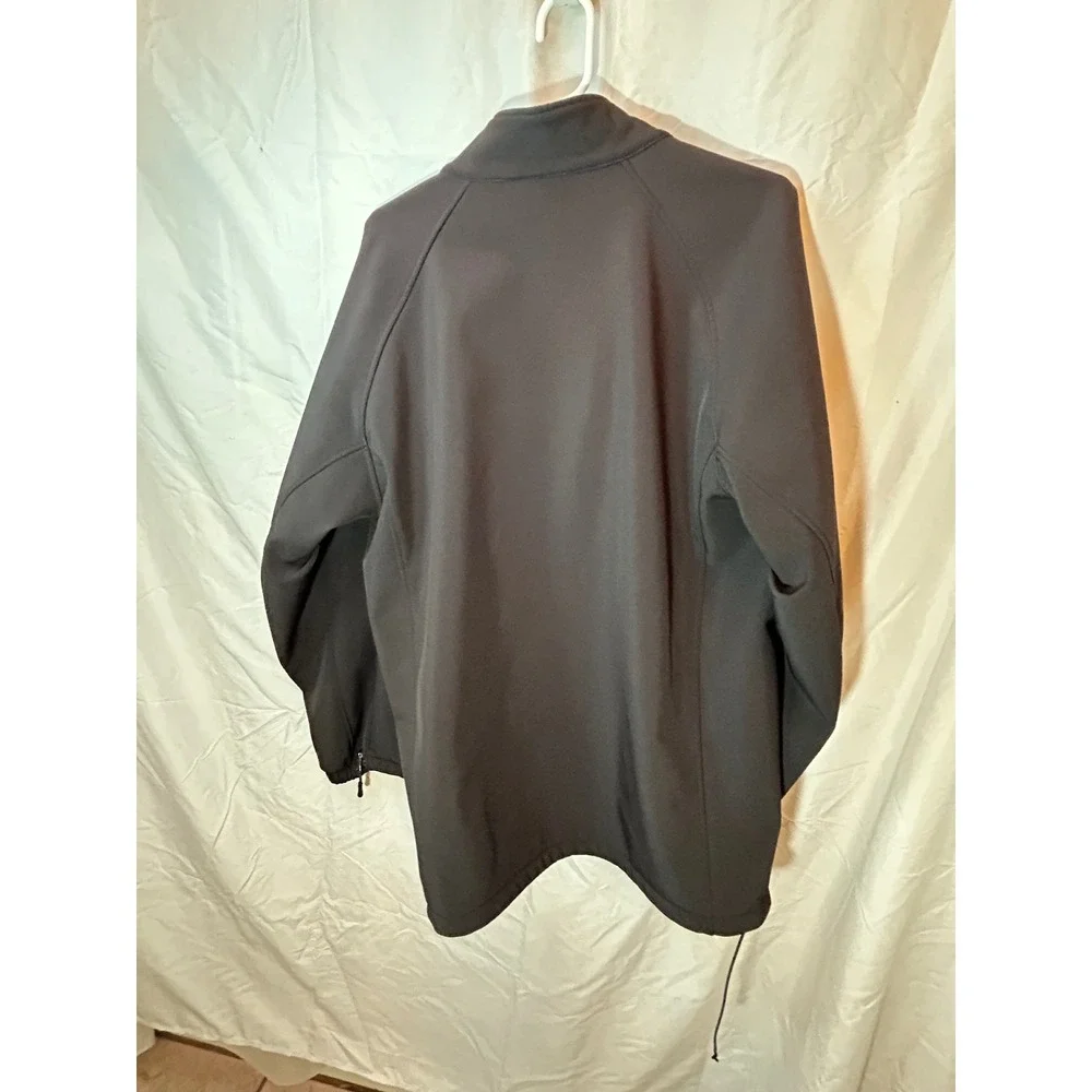 Aurora Mens Softshell Jacket Black Full Zip Juvare Logo Fleece Lined‎ Large